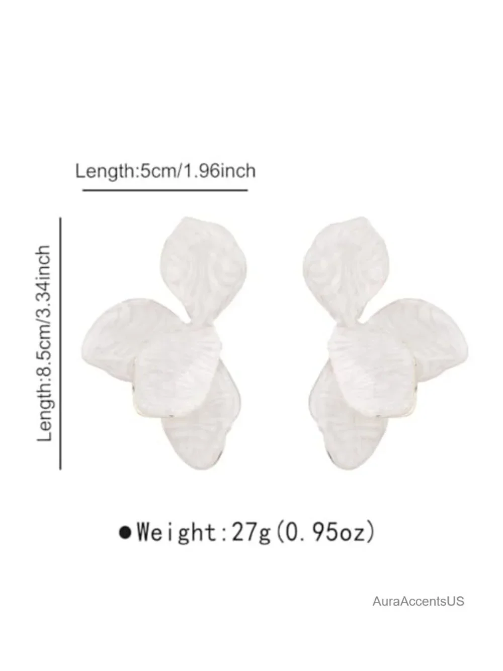 Flower Statement Earrings Women Chunky Drop Floral Stud Jewelry Trendy